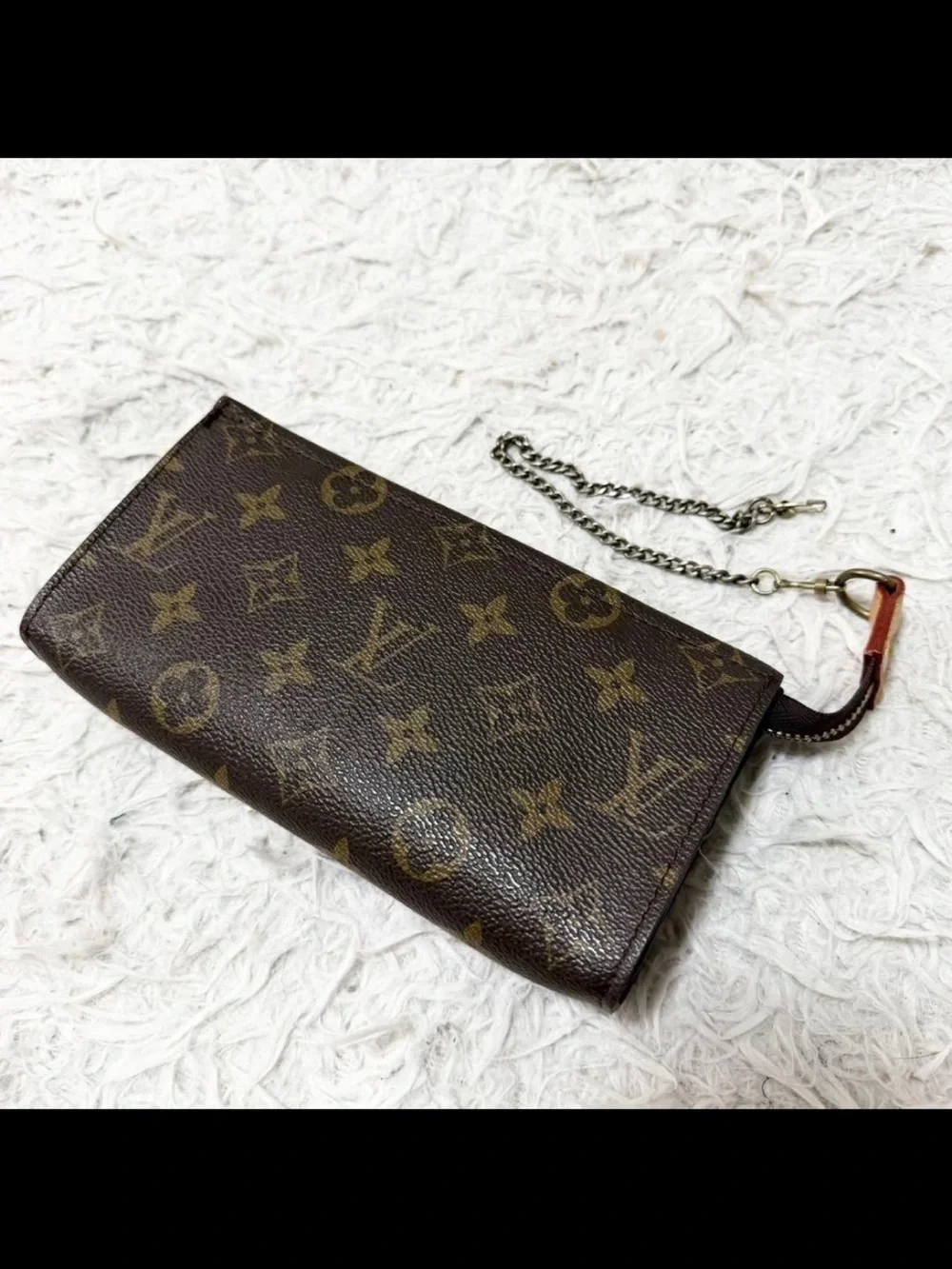 Louis Vuitton Monogram Mini Chain Wallet in Brown